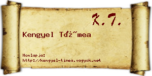 Kengyel Tímea névjegykártya